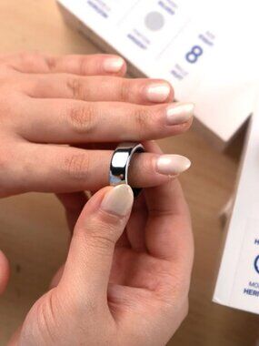 Silver Oura Ring 3, Size 8